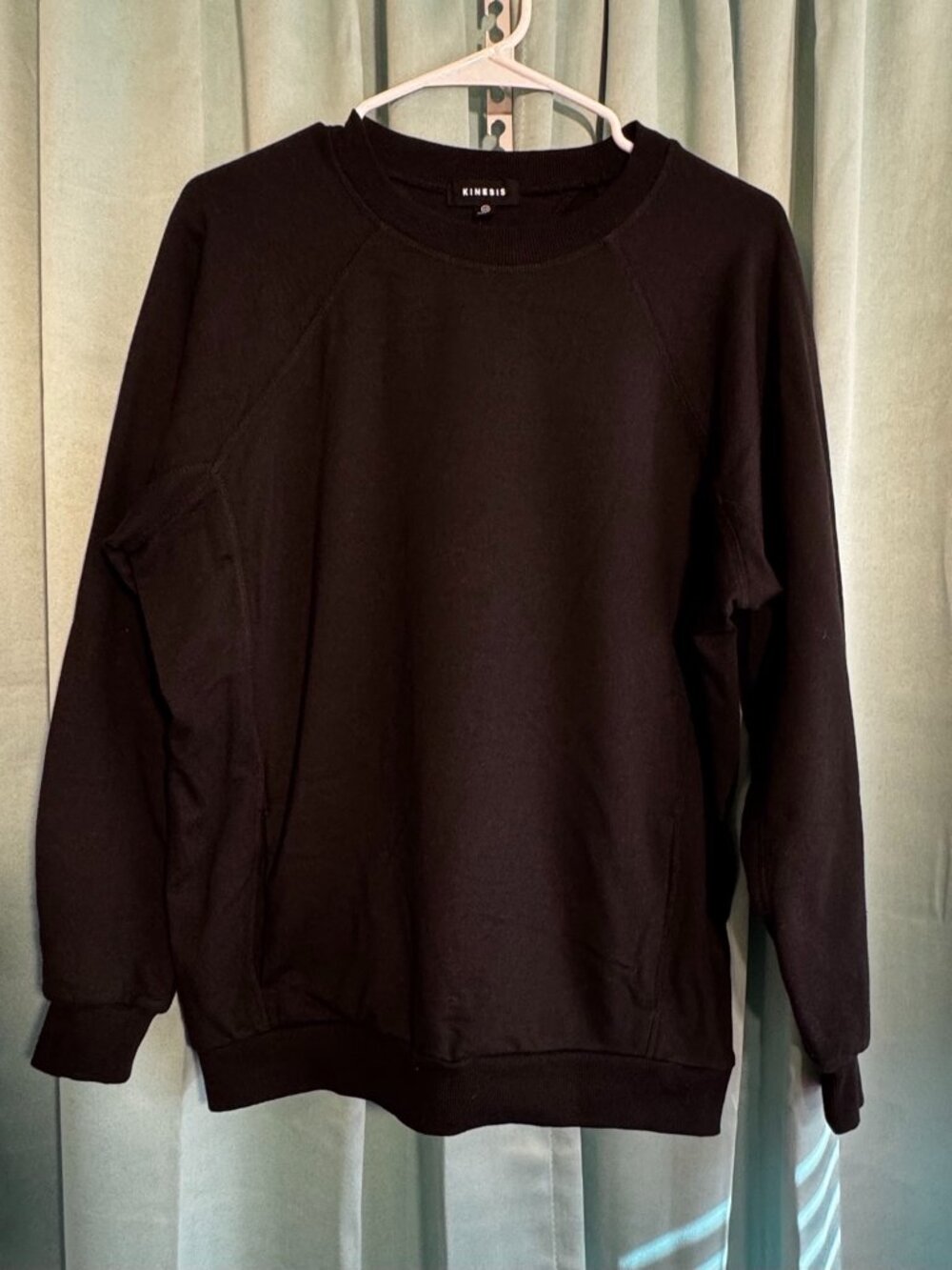Kinesis Black Crewneck Sweatshirt Women’s Size XS Cotton Blend Basic Pullover
